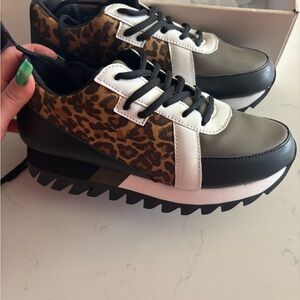 Leopard Print Women's Sneakers